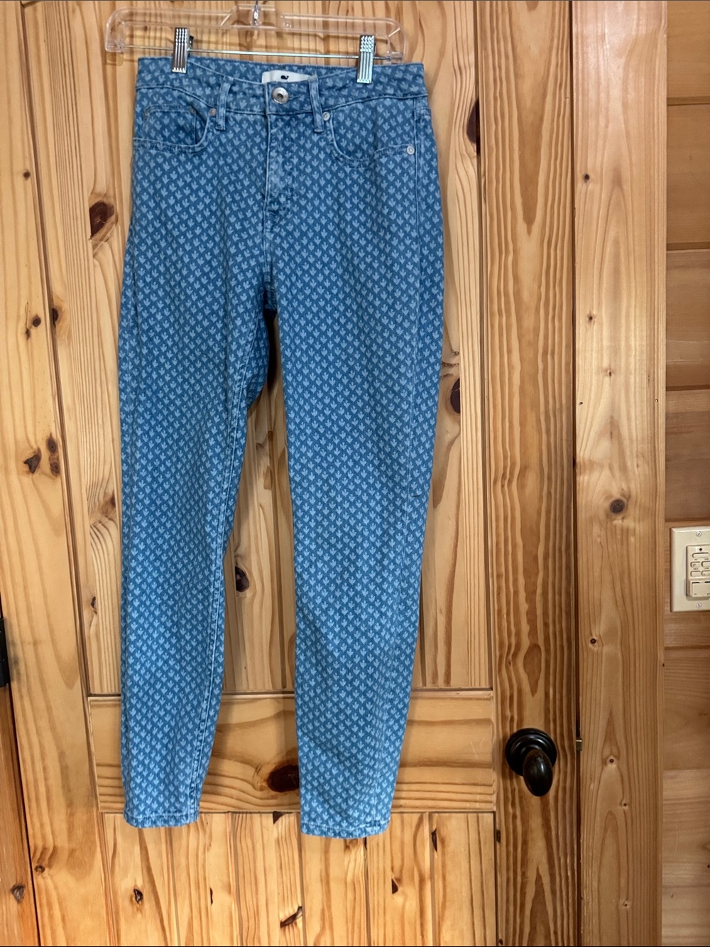 Vineyard Vines Light Blue Patterned Straight Leg Jeans